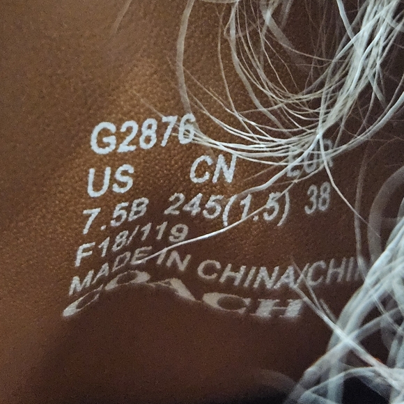 Coach Women's White Fur Winter Boots - Picture 9 of 12